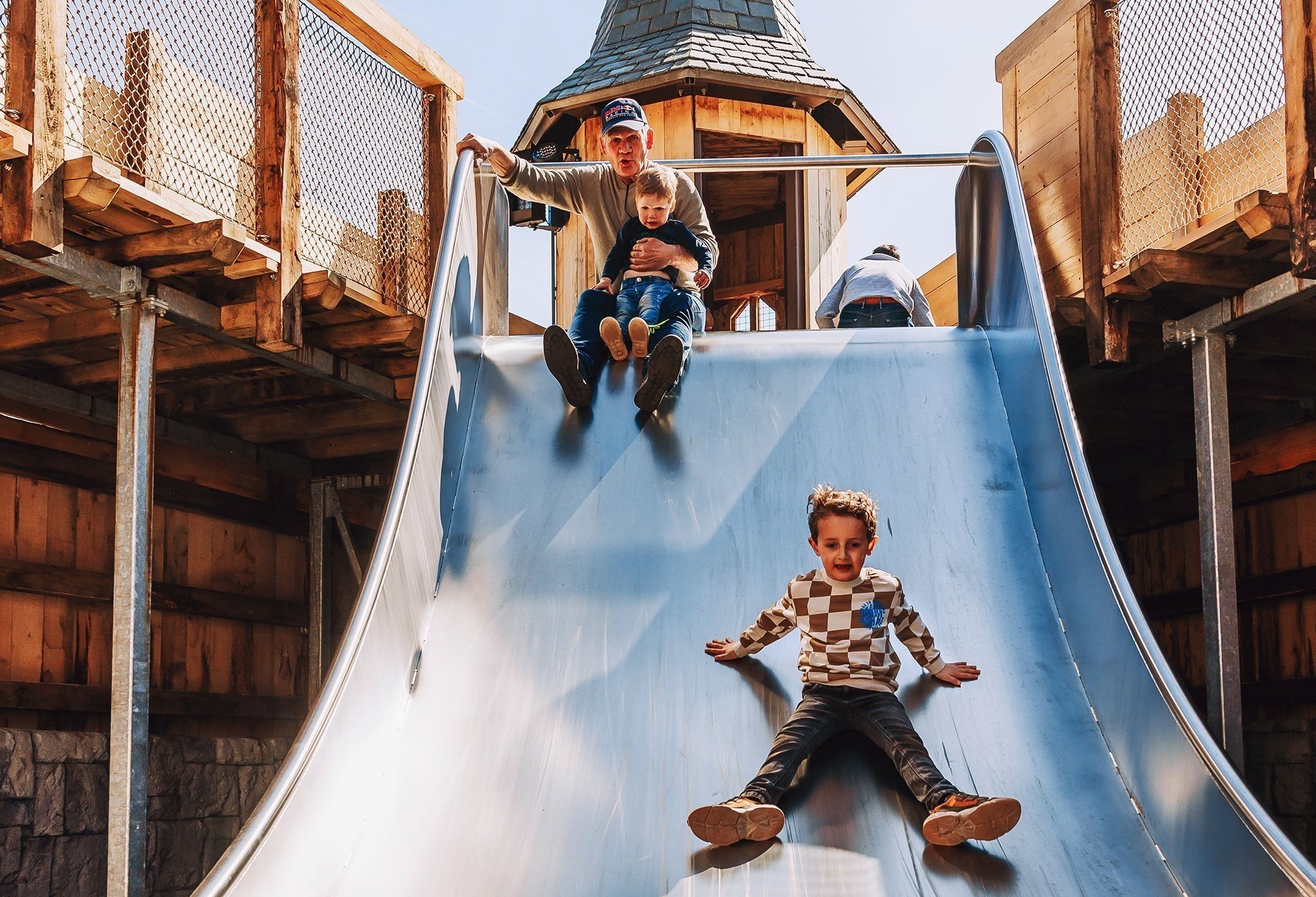 Speelkasteel glijbaan